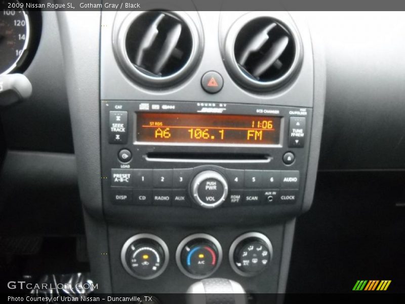 Gotham Gray / Black 2009 Nissan Rogue SL