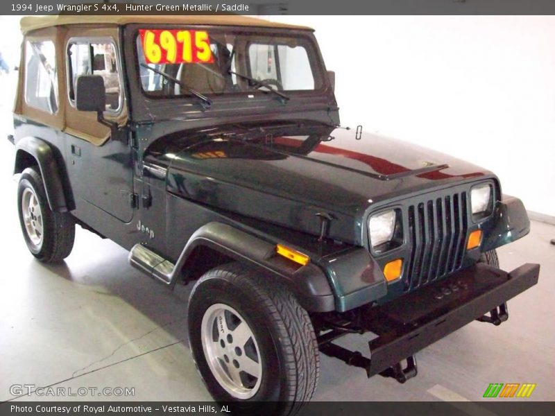 Hunter Green Metallic / Saddle 1994 Jeep Wrangler S 4x4
