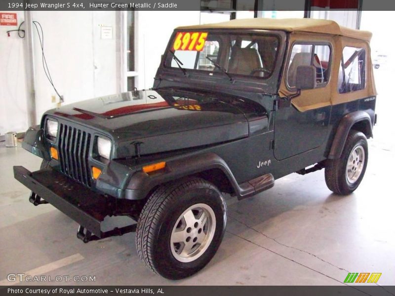 Hunter Green Metallic / Saddle 1994 Jeep Wrangler S 4x4