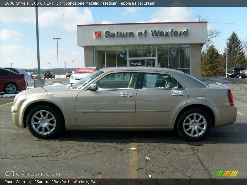 Light Sandstone Metallic / Medium Pebble Beige/Cream 2008 Chrysler 300 C HEMI