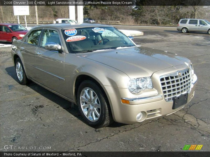 Light Sandstone Metallic / Medium Pebble Beige/Cream 2008 Chrysler 300 C HEMI