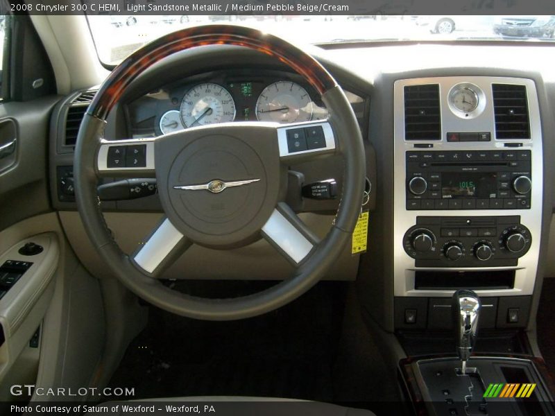 Light Sandstone Metallic / Medium Pebble Beige/Cream 2008 Chrysler 300 C HEMI