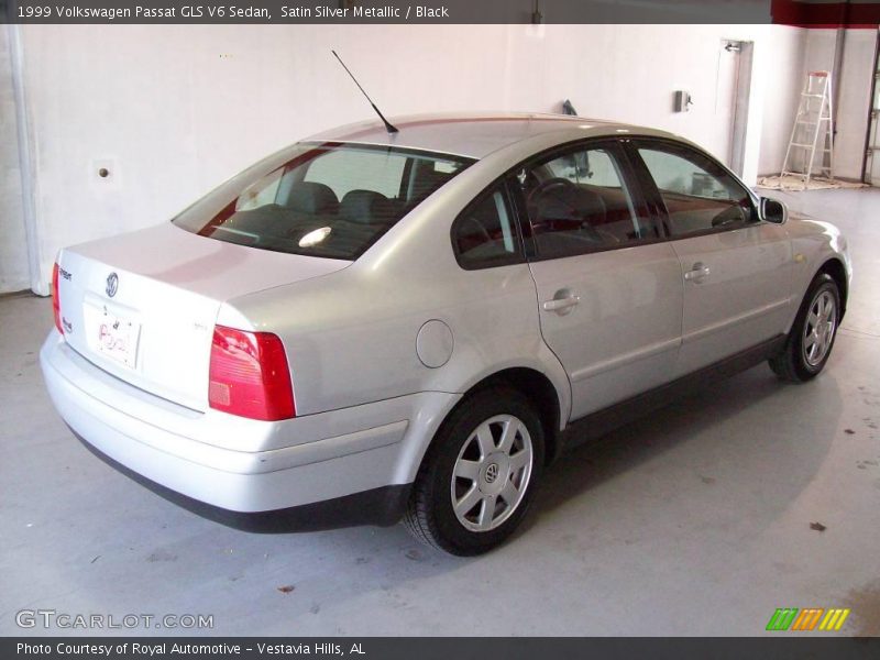 Satin Silver Metallic / Black 1999 Volkswagen Passat GLS V6 Sedan