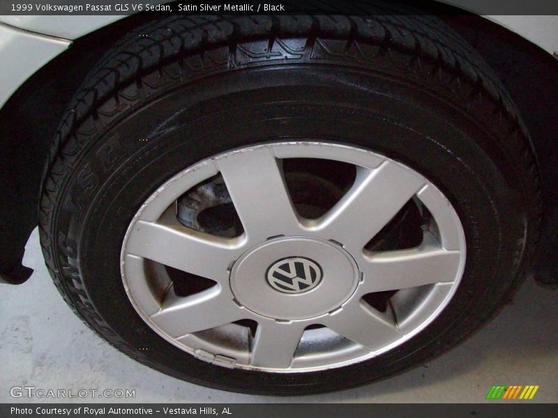 Satin Silver Metallic / Black 1999 Volkswagen Passat GLS V6 Sedan