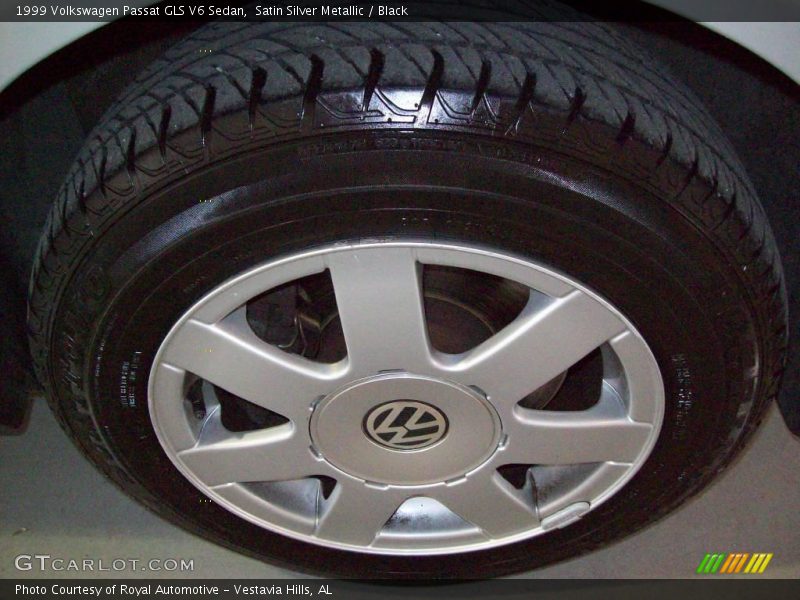 Satin Silver Metallic / Black 1999 Volkswagen Passat GLS V6 Sedan