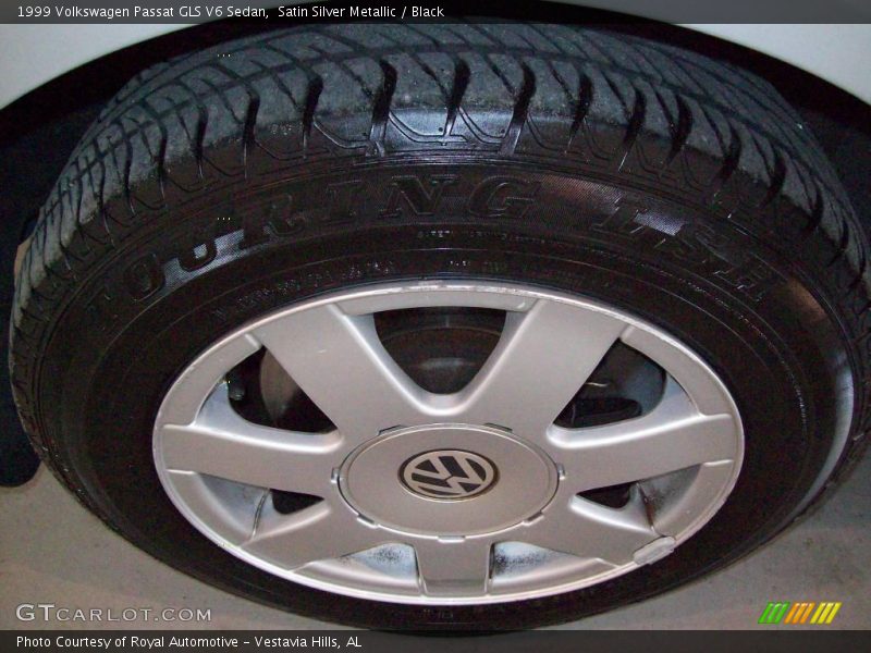 Satin Silver Metallic / Black 1999 Volkswagen Passat GLS V6 Sedan