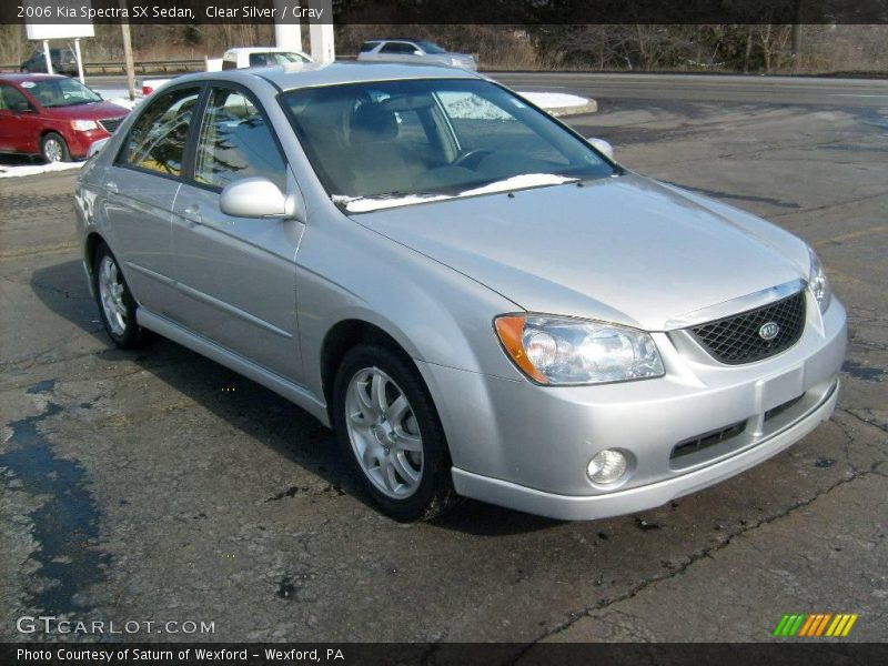 Clear Silver / Gray 2006 Kia Spectra SX Sedan