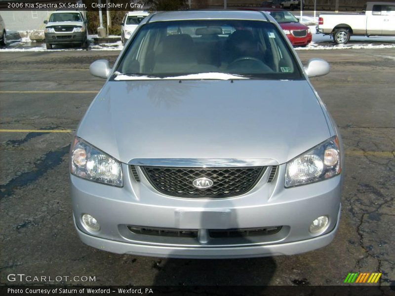 Clear Silver / Gray 2006 Kia Spectra SX Sedan