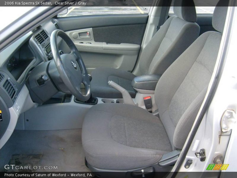Clear Silver / Gray 2006 Kia Spectra SX Sedan