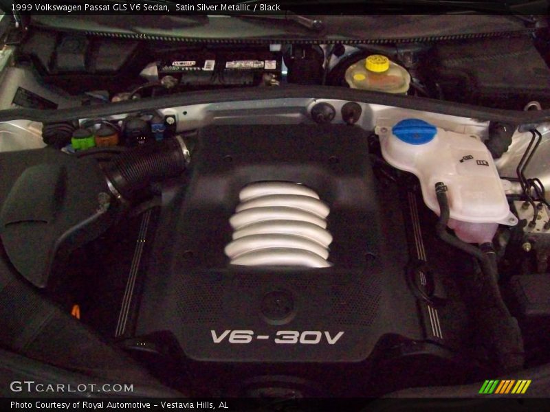 Satin Silver Metallic / Black 1999 Volkswagen Passat GLS V6 Sedan