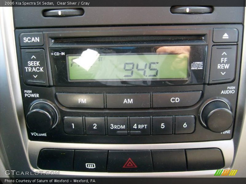 Clear Silver / Gray 2006 Kia Spectra SX Sedan