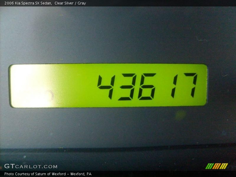 Clear Silver / Gray 2006 Kia Spectra SX Sedan