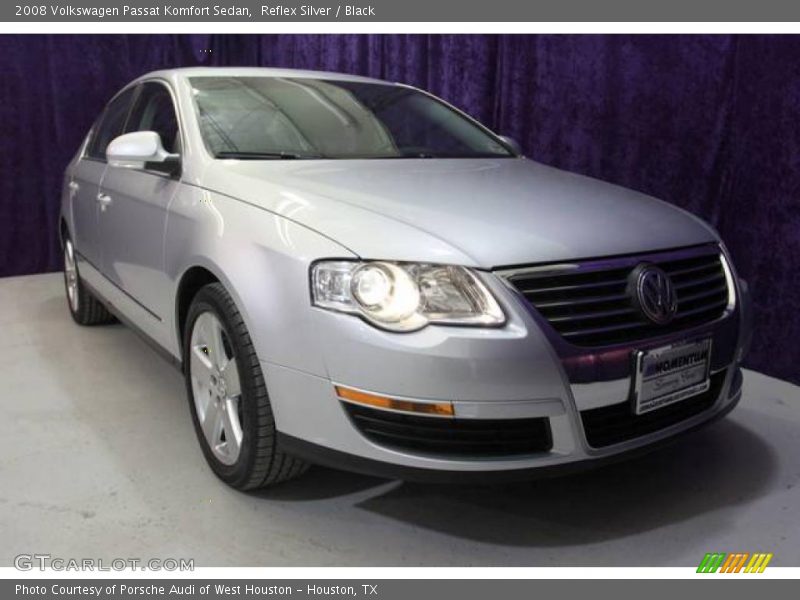 Reflex Silver / Black 2008 Volkswagen Passat Komfort Sedan