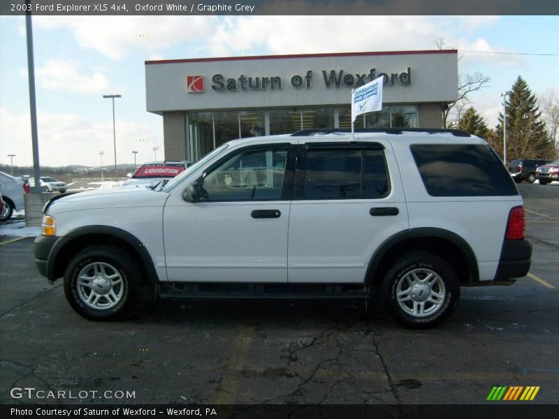Oxford White / Graphite Grey 2003 Ford Explorer XLS 4x4