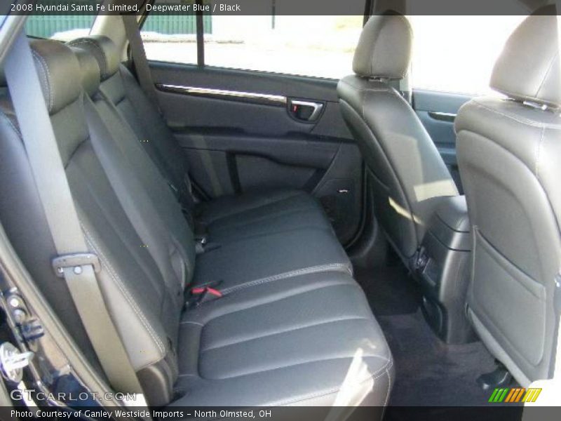 Deepwater Blue / Black 2008 Hyundai Santa Fe Limited