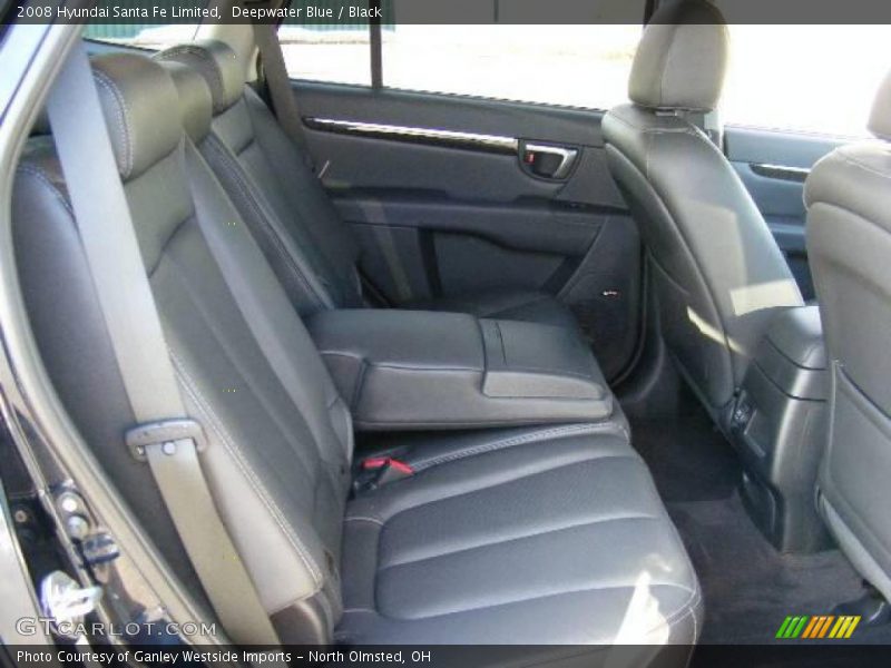 Deepwater Blue / Black 2008 Hyundai Santa Fe Limited
