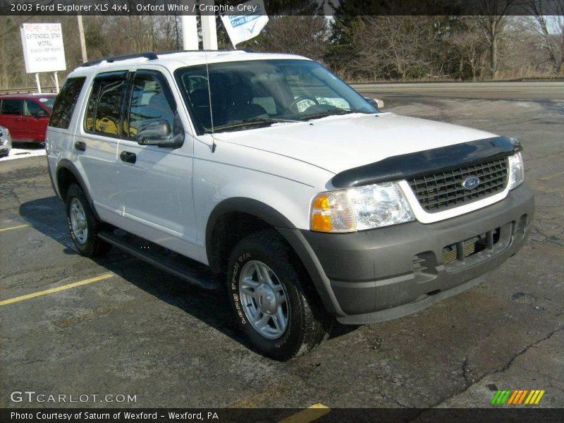 Oxford White / Graphite Grey 2003 Ford Explorer XLS 4x4