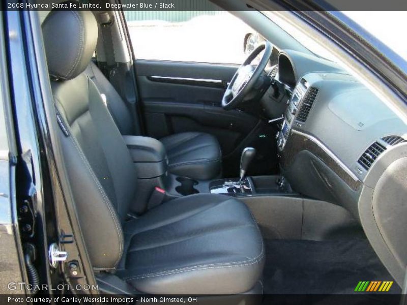 Deepwater Blue / Black 2008 Hyundai Santa Fe Limited