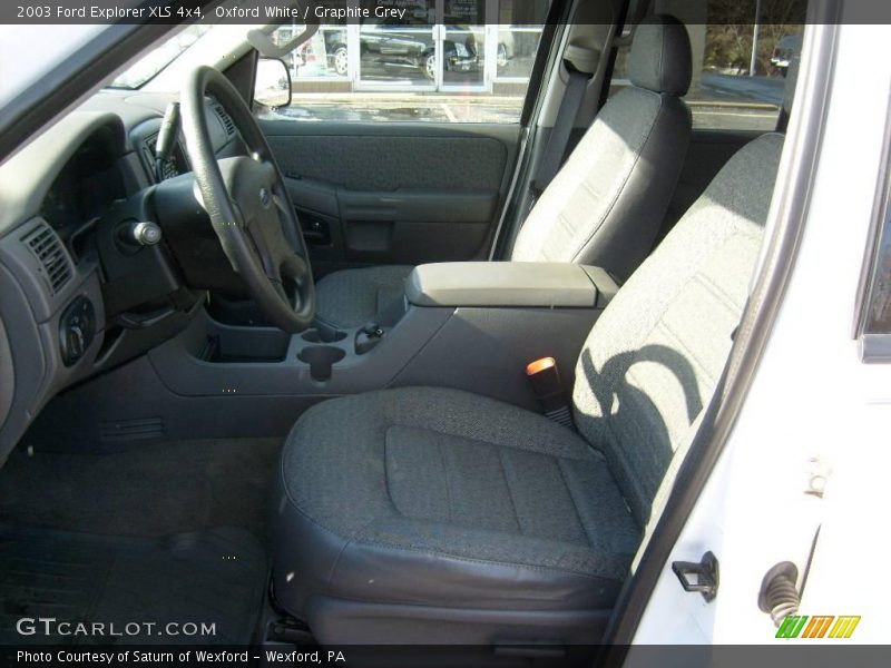 Oxford White / Graphite Grey 2003 Ford Explorer XLS 4x4