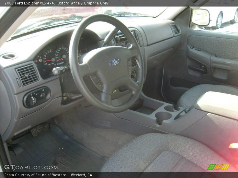 Oxford White / Graphite Grey 2003 Ford Explorer XLS 4x4