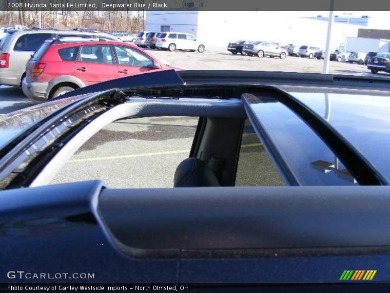 Deepwater Blue / Black 2008 Hyundai Santa Fe Limited