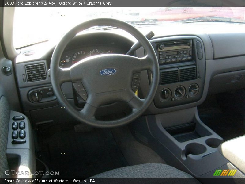 Oxford White / Graphite Grey 2003 Ford Explorer XLS 4x4
