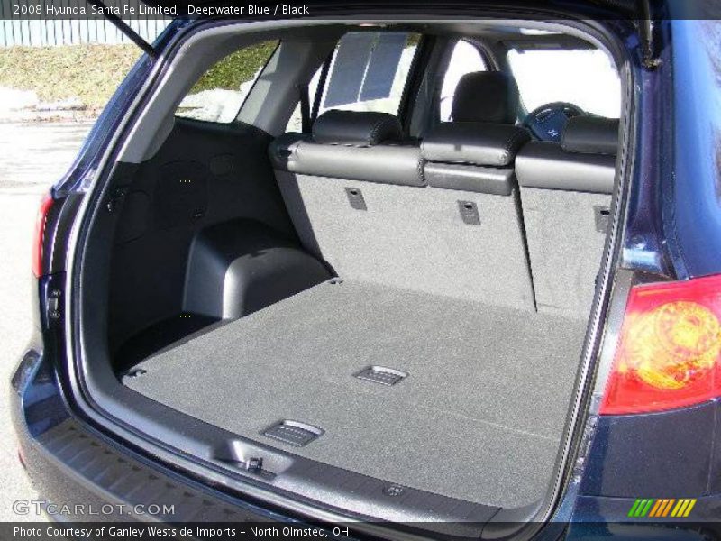 Deepwater Blue / Black 2008 Hyundai Santa Fe Limited