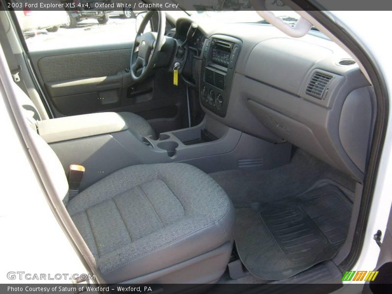 Oxford White / Graphite Grey 2003 Ford Explorer XLS 4x4