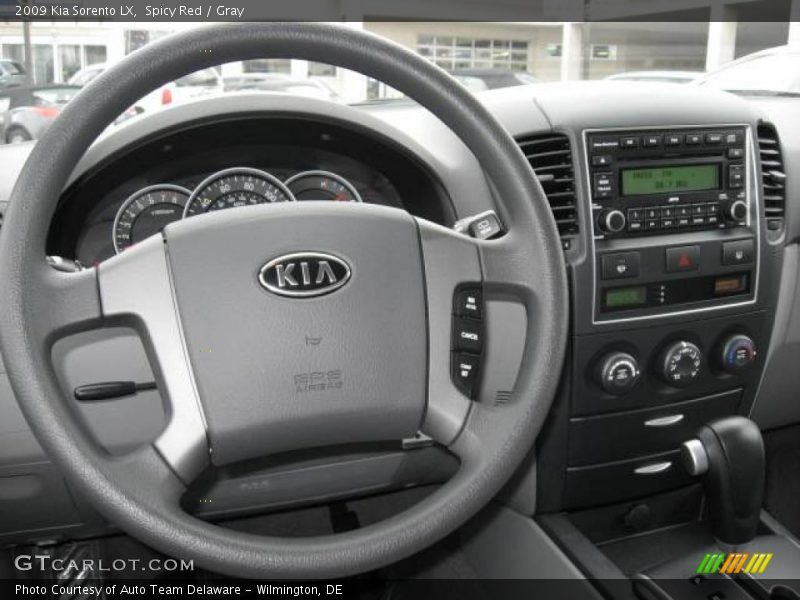 Spicy Red / Gray 2009 Kia Sorento LX