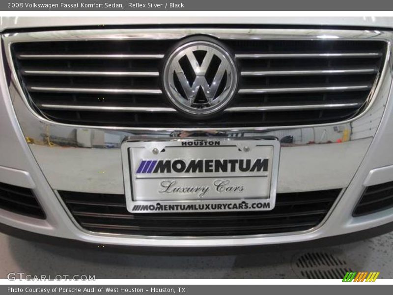 Reflex Silver / Black 2008 Volkswagen Passat Komfort Sedan