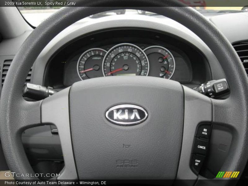 Spicy Red / Gray 2009 Kia Sorento LX