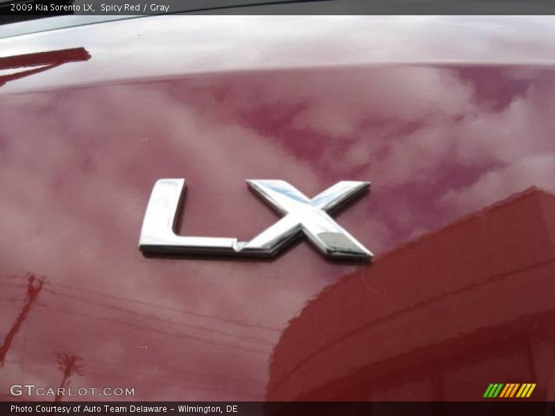 Spicy Red / Gray 2009 Kia Sorento LX