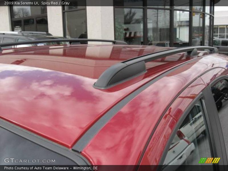 Spicy Red / Gray 2009 Kia Sorento LX