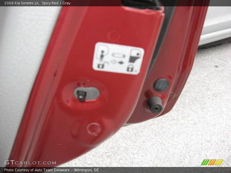Spicy Red / Gray 2009 Kia Sorento LX