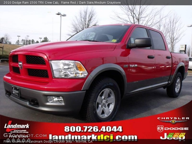 Flame Red / Dark Slate/Medium Graystone 2010 Dodge Ram 1500 TRX Crew Cab