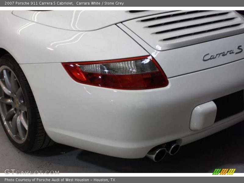 Carrara White / Stone Grey 2007 Porsche 911 Carrera S Cabriolet
