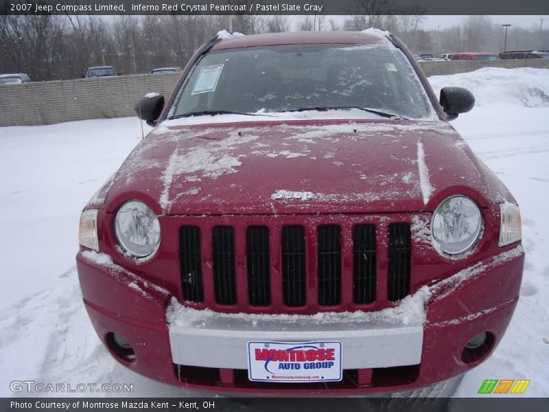 Inferno Red Crystal Pearlcoat / Pastel Slate Gray 2007 Jeep Compass Limited