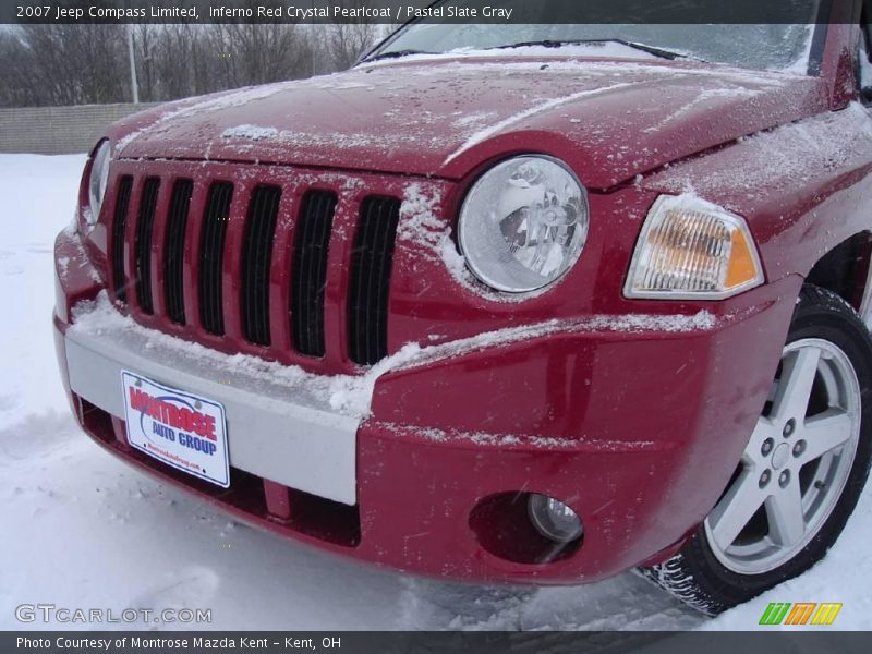 Inferno Red Crystal Pearlcoat / Pastel Slate Gray 2007 Jeep Compass Limited
