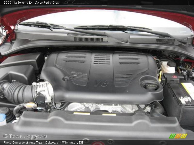 Spicy Red / Gray 2009 Kia Sorento LX