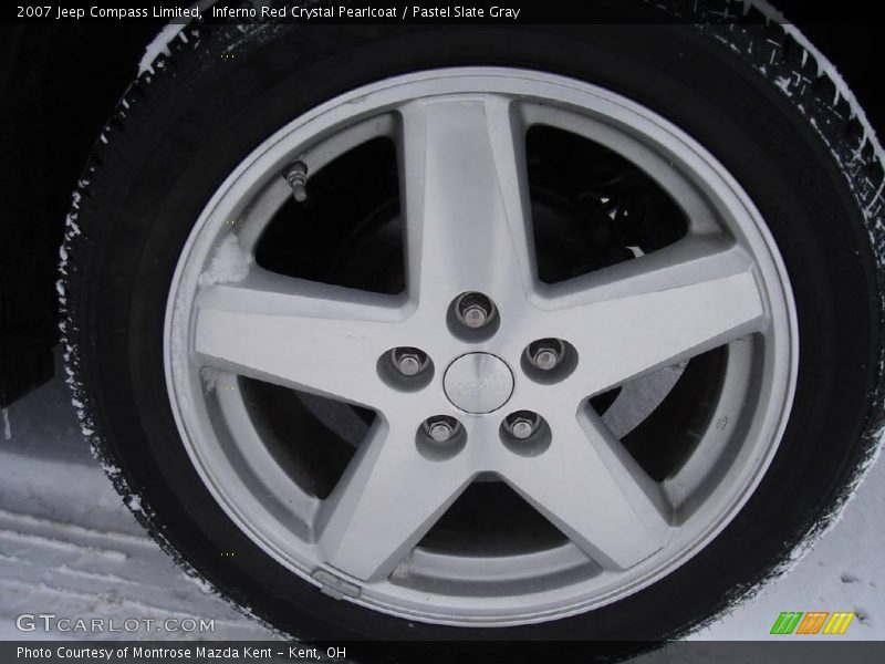 Inferno Red Crystal Pearlcoat / Pastel Slate Gray 2007 Jeep Compass Limited
