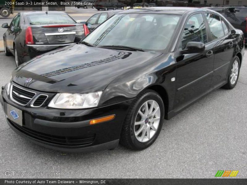 Black / Slate Gray 2004 Saab 9-3 Linear Sedan