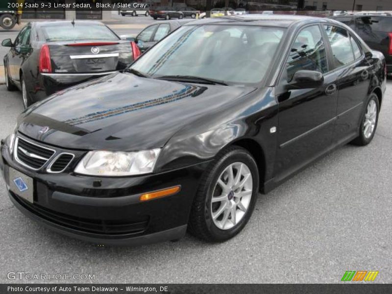 Black / Slate Gray 2004 Saab 9-3 Linear Sedan