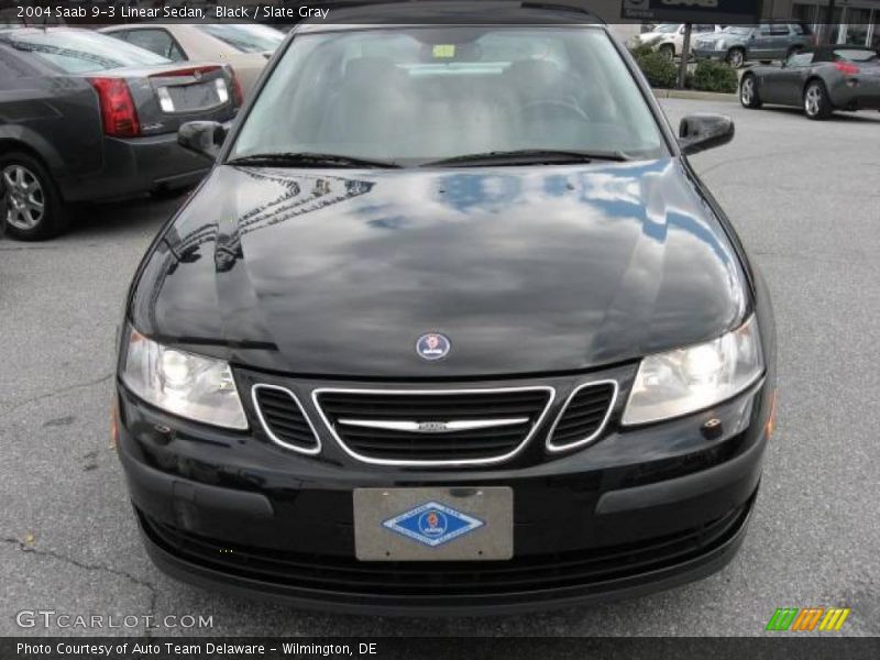 Black / Slate Gray 2004 Saab 9-3 Linear Sedan