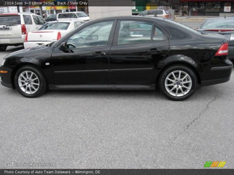 Black / Slate Gray 2004 Saab 9-3 Linear Sedan