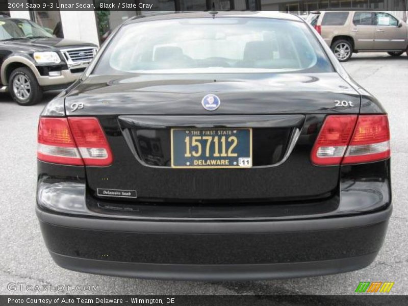 Black / Slate Gray 2004 Saab 9-3 Linear Sedan