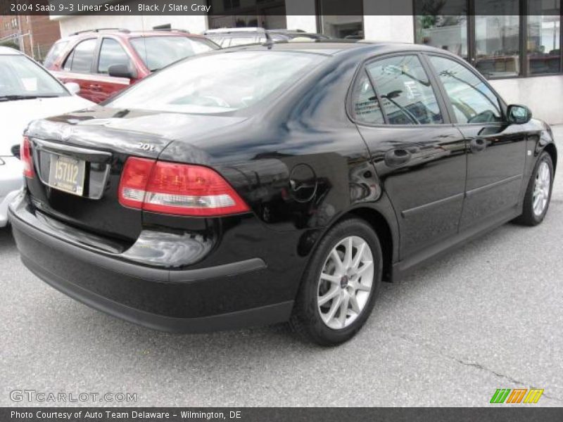 Black / Slate Gray 2004 Saab 9-3 Linear Sedan