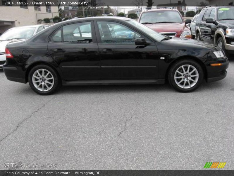 Black / Slate Gray 2004 Saab 9-3 Linear Sedan