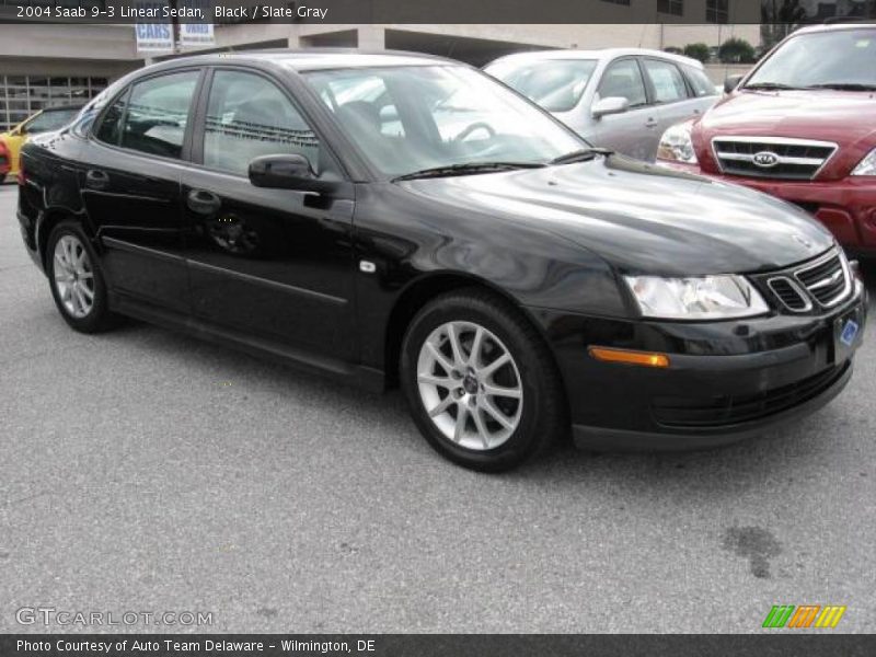 Black / Slate Gray 2004 Saab 9-3 Linear Sedan