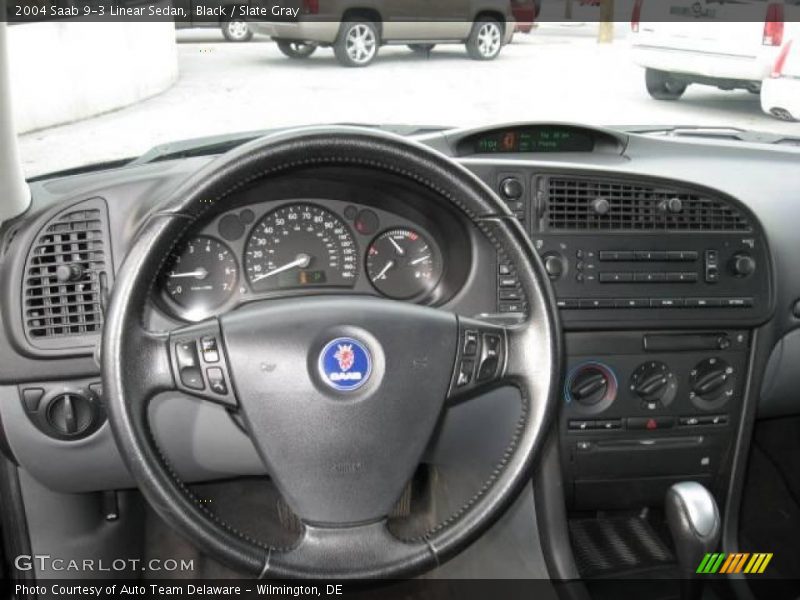 Black / Slate Gray 2004 Saab 9-3 Linear Sedan