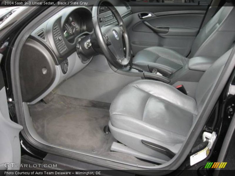 Black / Slate Gray 2004 Saab 9-3 Linear Sedan